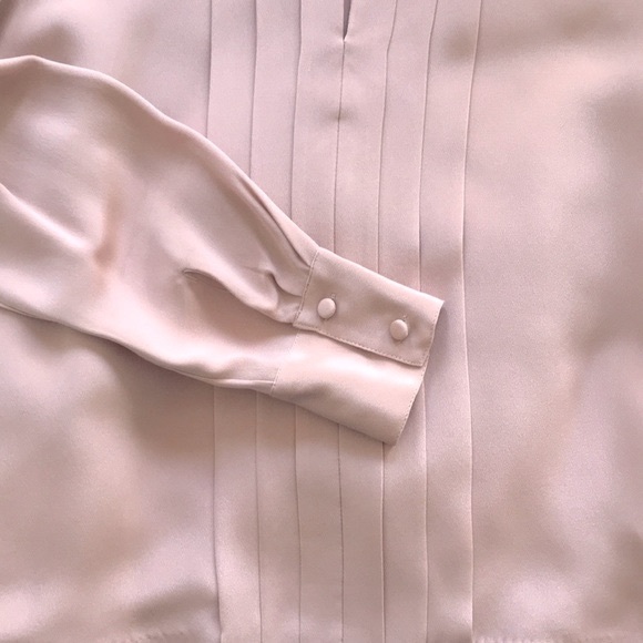 EUC J.Crew Collection Pleated Crepe Silk Blouse - Picture 4 of 6